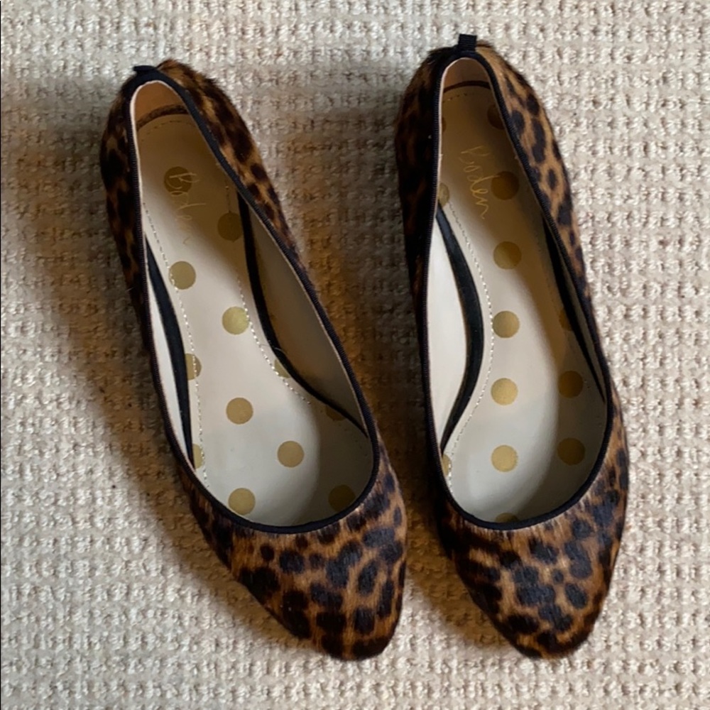 Boden Amelie Leopard Calfhair Low Heel Flat